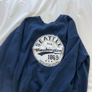 Seattle navy sweatshirt